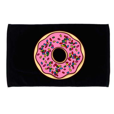 Donut Sprinkles Doughnut Fried Dough Sweet Snack Dessert Microfiber Hand Towel