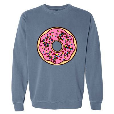 Donut Sprinkles Doughnut Fried Dough Sweet Snack Dessert Garment-Dyed Sweatshirt