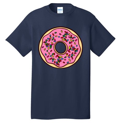 Donut Sprinkles Doughnut Fried Dough Sweet Snack Dessert Tall T-Shirt