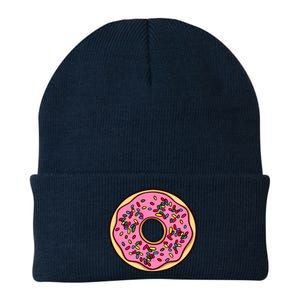 Donut Sprinkles Doughnut Fried Dough Sweet Snack Dessert Knit Cap Winter Beanie