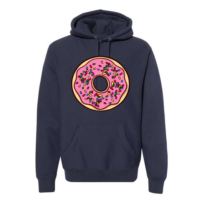 Donut Sprinkles Doughnut Fried Dough Sweet Snack Dessert Premium Hoodie