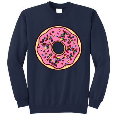 Donut Sprinkles Doughnut Fried Dough Sweet Snack Dessert Tall Sweatshirt