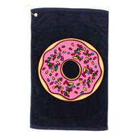 Donut Sprinkles Doughnut Fried Dough Sweet Snack Dessert Platinum Collection Golf Towel