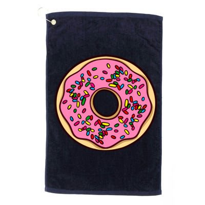 Donut Sprinkles Doughnut Fried Dough Sweet Snack Dessert Platinum Collection Golf Towel