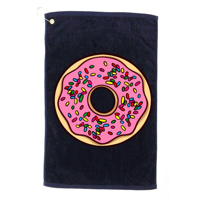 Donut Sprinkles Doughnut Fried Dough Sweet Snack Dessert Platinum Collection Golf Towel