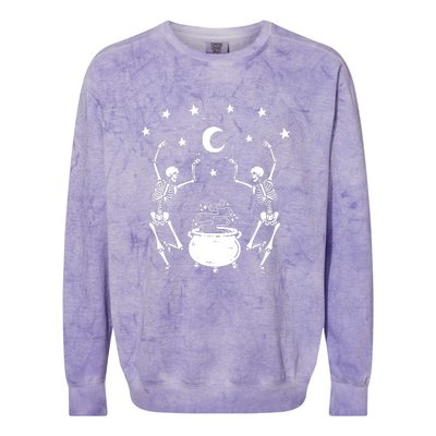 Dancing Skeletons Colorblast Crewneck Sweatshirt