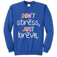 Don't Stress Dyslexia Awareness Disability Therapist Graphic Great Gift Sweatshirt