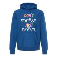 Don't Stress Dyslexia Awareness Disability Therapist Graphic Great Gift Premium Hoodie