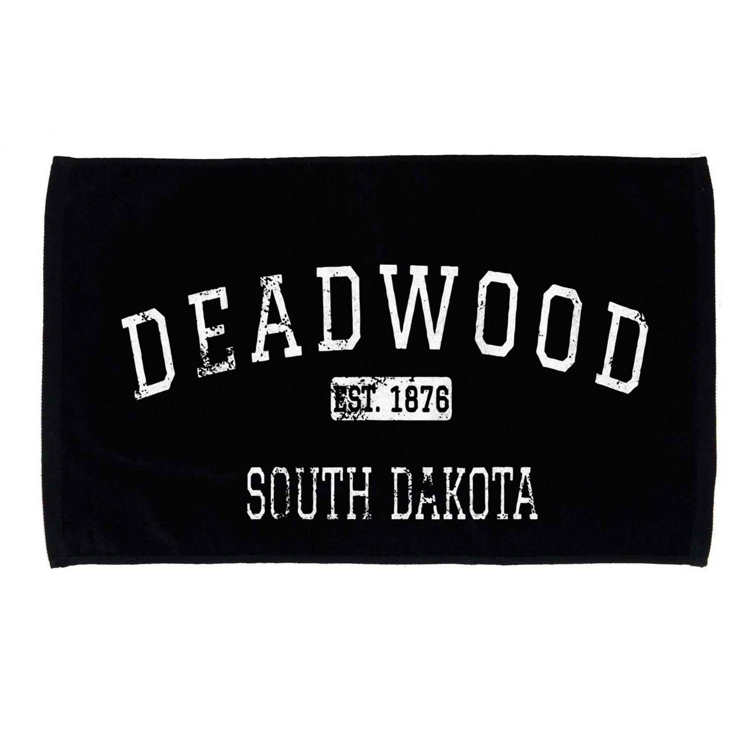 D.E.A.D.W.O.O.D. South Dakota Sd Vintage Microfiber Hand Towel