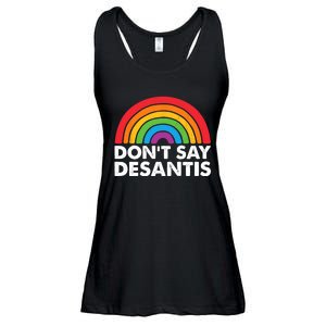 Dont Say DeSantis Rainbow Say Gay Graphic Ladies Essential Flowy Tank