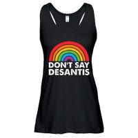 Dont Say DeSantis Rainbow Say Gay Graphic Ladies Essential Flowy Tank