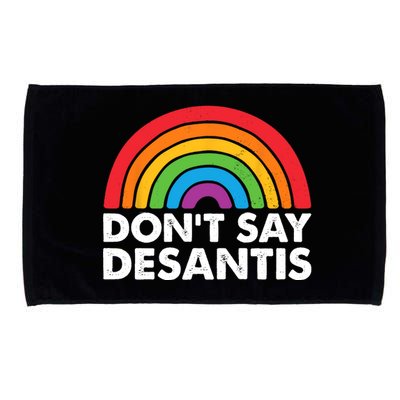 Dont Say DeSantis Rainbow Say Gay Graphic Microfiber Hand Towel