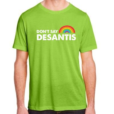 Dont Say DeSantis Rainbow Say Gay Graphic Adult ChromaSoft Performance T-Shirt