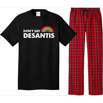 Dont Say DeSantis Rainbow Say Gay Graphic Pajama Set