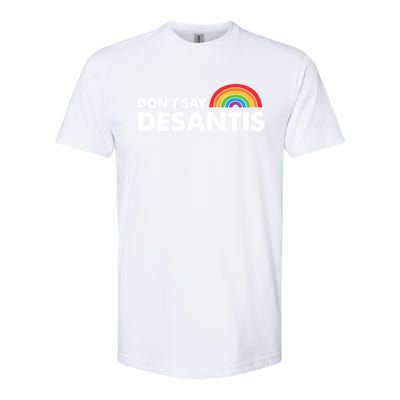 Dont Say DeSantis Rainbow Say Gay Graphic Softstyle® CVC T-Shirt