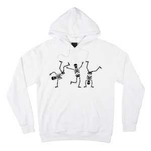 Dancing Skeletons Dance Challenge Halloween Scary Skeleton Vneck Hoodie