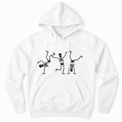 Dancing Skeletons Dance Challenge Halloween Scary Skeleton Vneck Hoodie