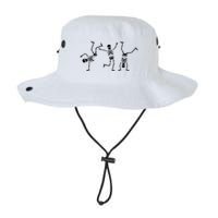 Dancing Skeletons Dance Challenge Halloween Scary Skeleton Vneck Bucket Hat
