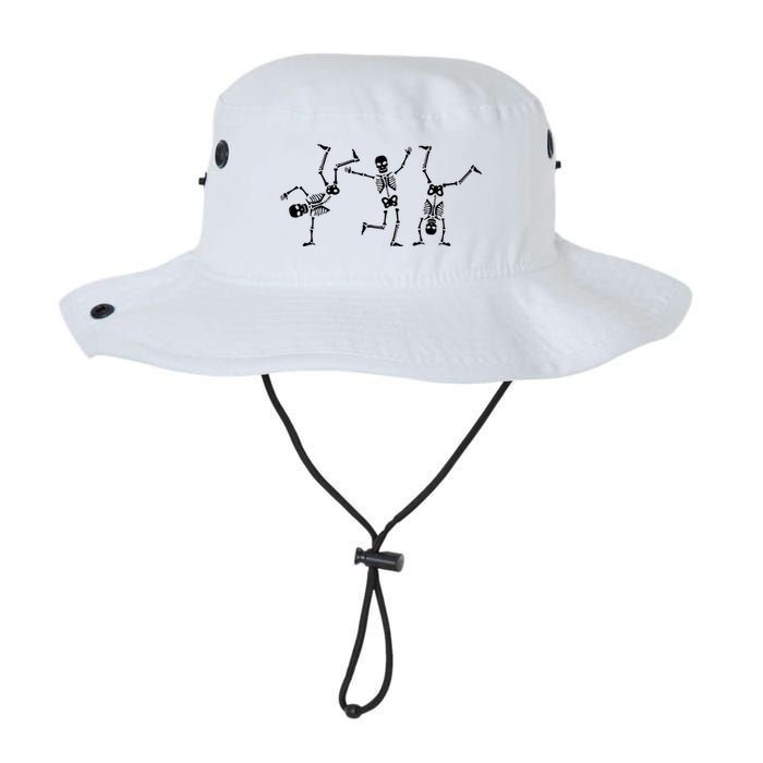 Dancing Skeletons Dance Challenge Halloween Scary Skeleton Vneck Bucket Hat