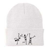 Dancing Skeletons Dance Challenge Halloween Scary Skeleton Vneck Beanie