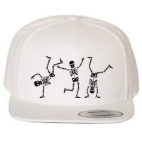Dancing Skeletons Dance Challenge Halloween Scary Skeleton Vneck Wool Snapback Cap