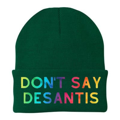 Don't Say DeSantis Rainbow Say Gay Graphic Tall Knit Cap Winter Beanie