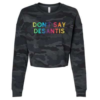 Don't Say DeSantis Rainbow Say Gay Graphic Tall Cropped Pullover Crew