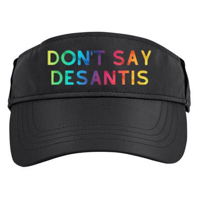 Don't Say DeSantis Rainbow Say Gay Graphic Tall Adult Drive Performance Visor