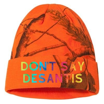 Don't Say DeSantis Rainbow Say Gay Graphic Tall Kati Licensed 12" Camo Beanie