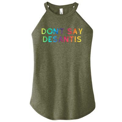 Don't Say DeSantis Rainbow Say Gay Graphic Tall Women’s Perfect Tri Rocker Tank