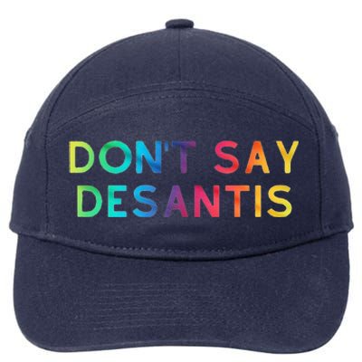 Don't Say DeSantis Rainbow Say Gay Graphic Tall 7-Panel Snapback Hat