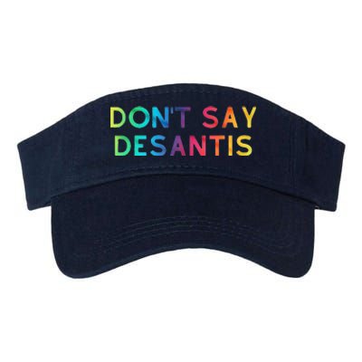 Don't Say DeSantis Rainbow Say Gay Graphic Tall Valucap Bio-Washed Visor