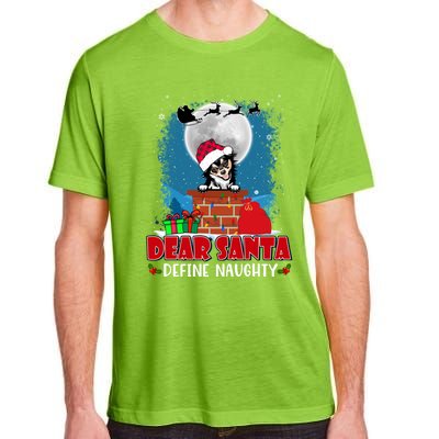 Dear Santa Define Naughty Chihuahua Dog Funny Christmas Funny Gift Adult ChromaSoft Performance T-Shirt