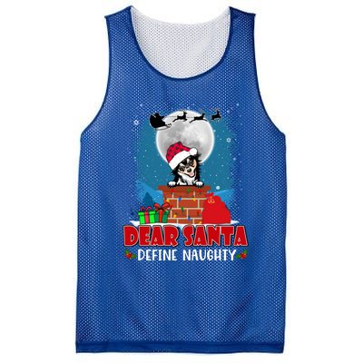 Dear Santa Define Naughty Chihuahua Dog Funny Christmas Funny Gift Mesh Reversible Basketball Jersey Tank