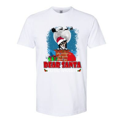 Dear Santa Define Naughty Chihuahua Dog Funny Christmas Funny Gift Softstyle CVC T-Shirt