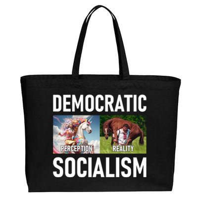 Democratic Socialism Cotton Canvas Jumbo Tote