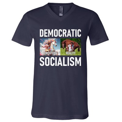 Democratic Socialism V-Neck T-Shirt