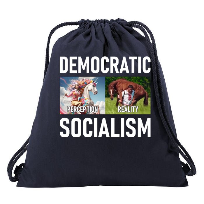 Democratic Socialism Drawstring Bag