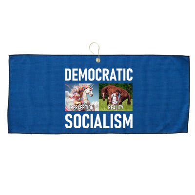 Democratic Socialism Large Microfiber Waffle Golf Towel