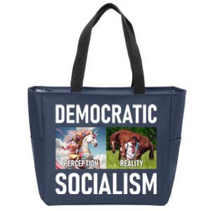 Democratic Socialism Zip Tote Bag