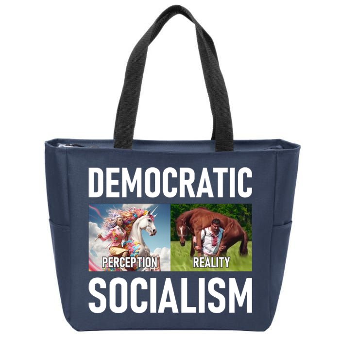 Democratic Socialism Zip Tote Bag