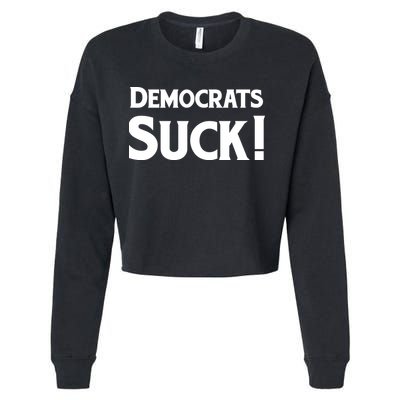 Democrats Suck Cropped Pullover Crew