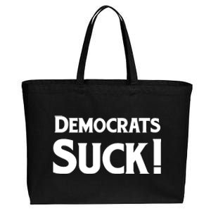 Democrats Suck Cotton Canvas Jumbo Tote