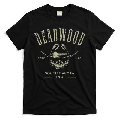 D.E.A.D.W.O.O.D. South Dakota Usa Distressed Design Souvenir T-Shirt