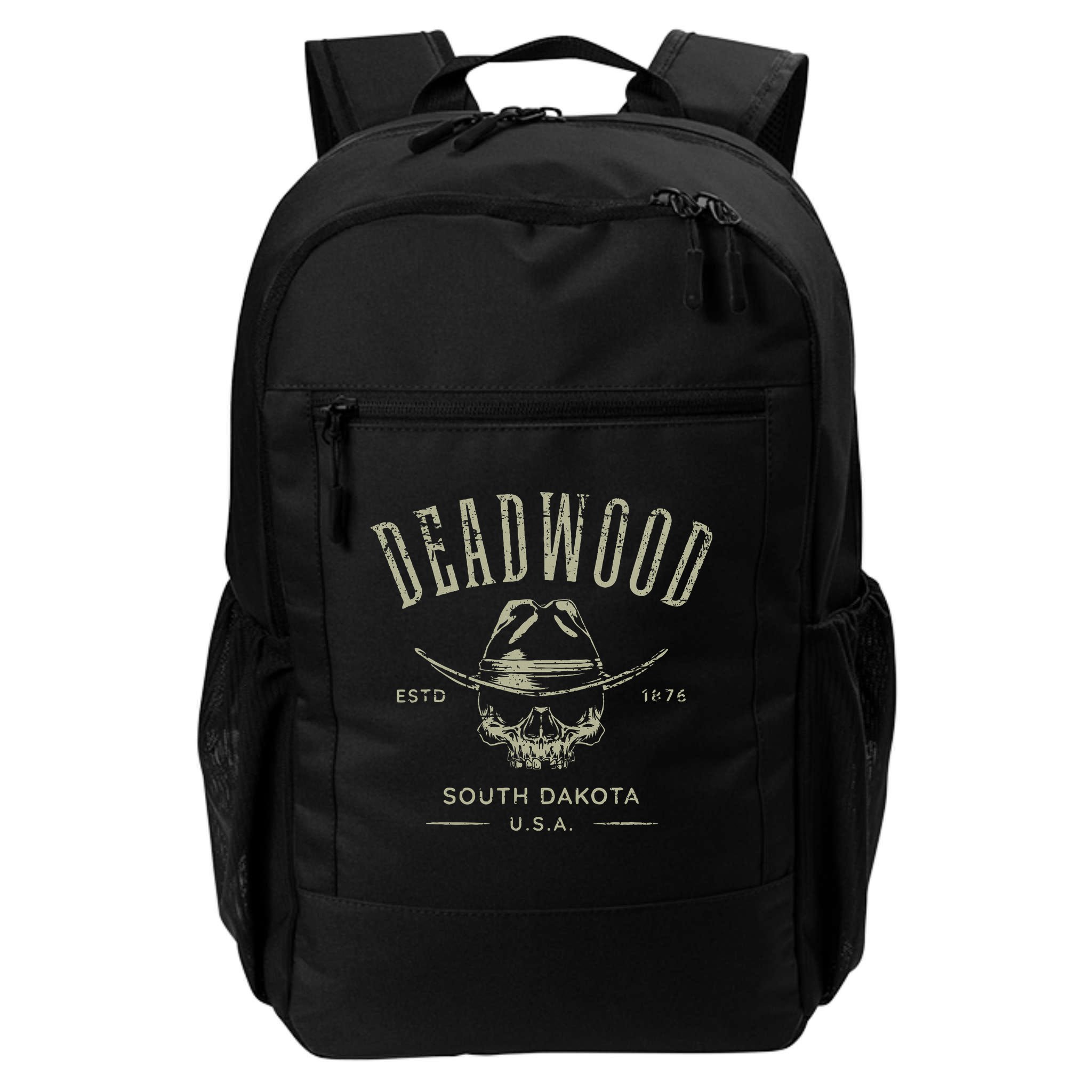 D.E.A.D.W.O.O.D. South Dakota Usa Distressed Design Souvenir Backpack