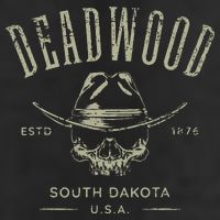 D.E.A.D.W.O.O.D. South Dakota Usa Distressed Design Souvenir Beanie