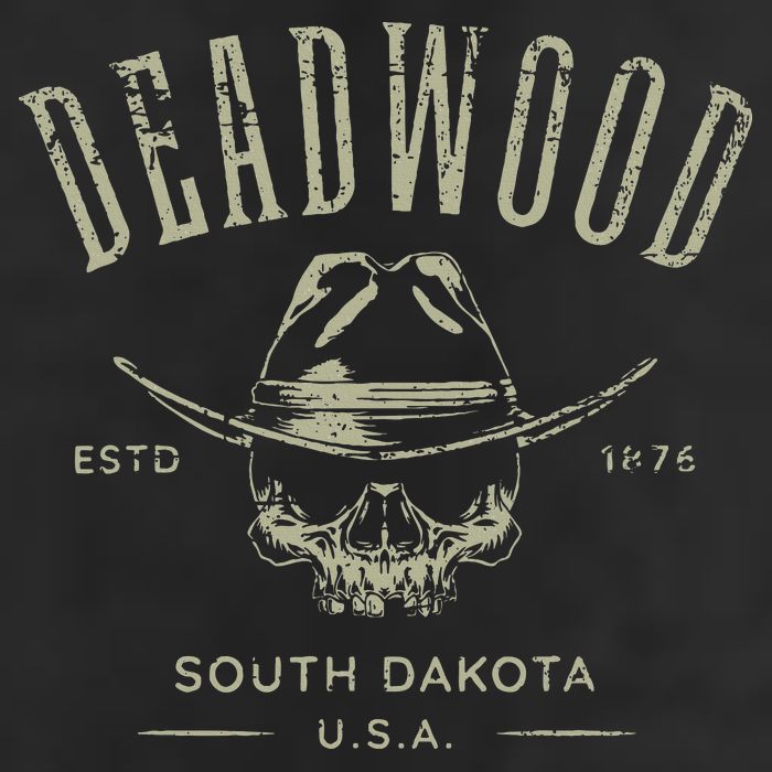 D.E.A.D.W.O.O.D. South Dakota Usa Distressed Design Souvenir Beanie