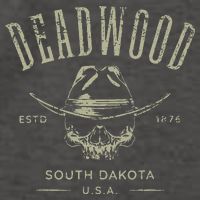 D.E.A.D.W.O.O.D. South Dakota Usa Distressed Design Souvenir Vector Backpack