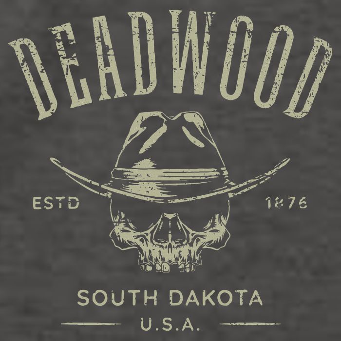 D.E.A.D.W.O.O.D. South Dakota Usa Distressed Design Souvenir Vector Backpack
