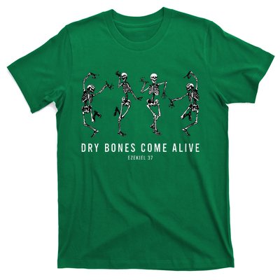 Dancing Skeleton Dry Bones Come Alive Christian Halloween T-Shirt